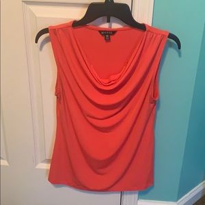 Coral sccop neck dress tank